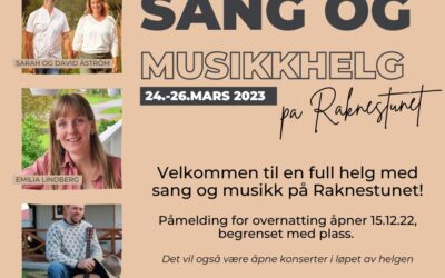 Sang- og musikkhelg på Raknestunet