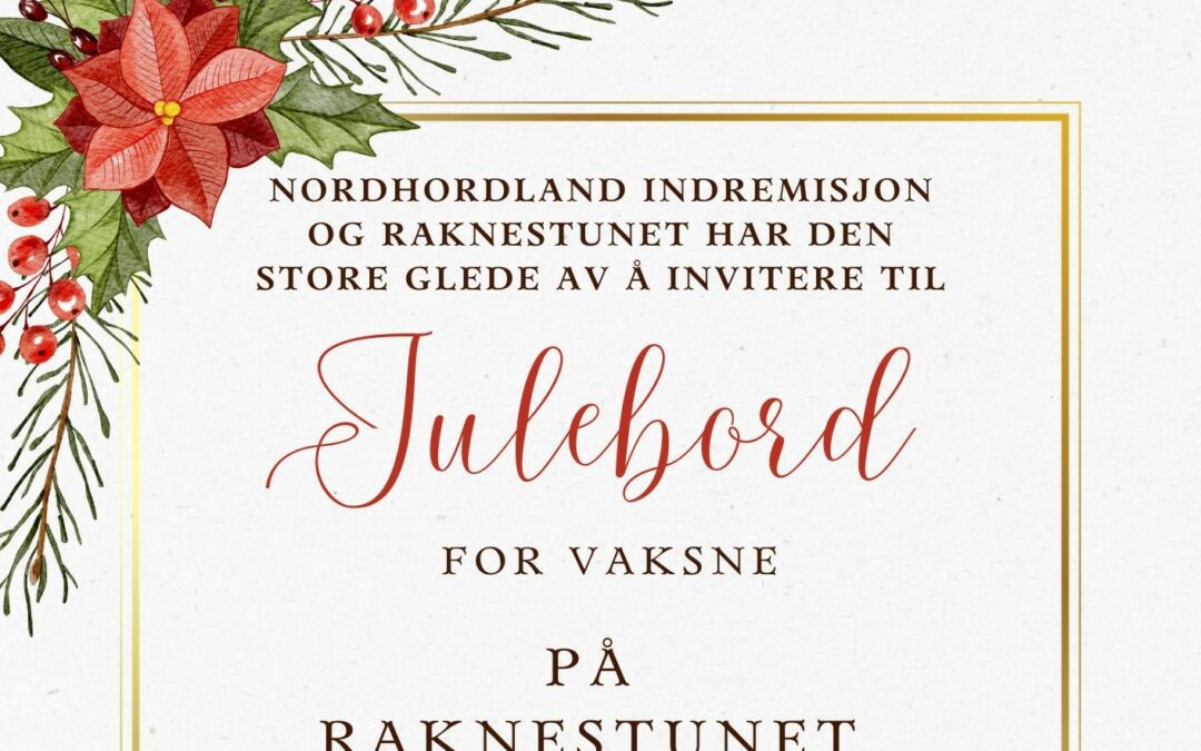 Velkomen til julebord 28.nov.